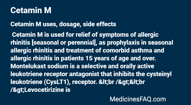 Cetamin M