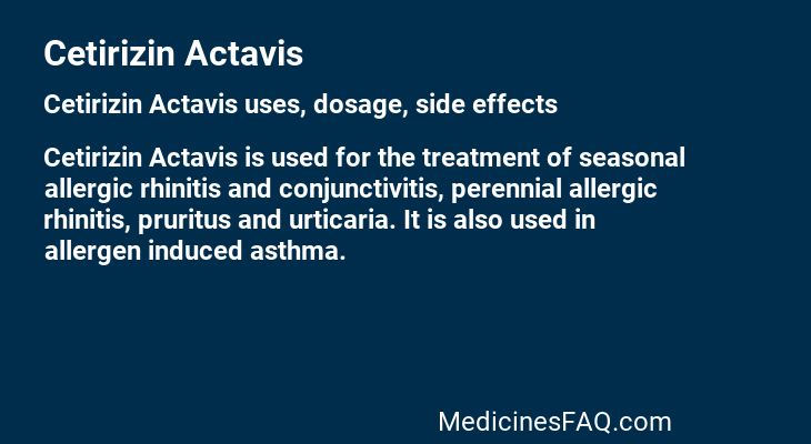 Cetirizin Actavis