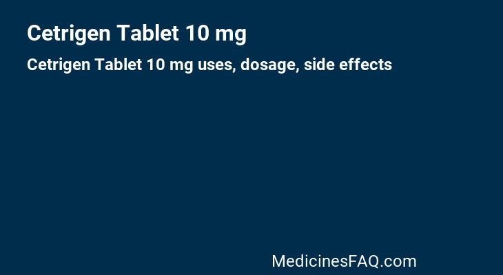 Cetrigen Tablet 10 mg