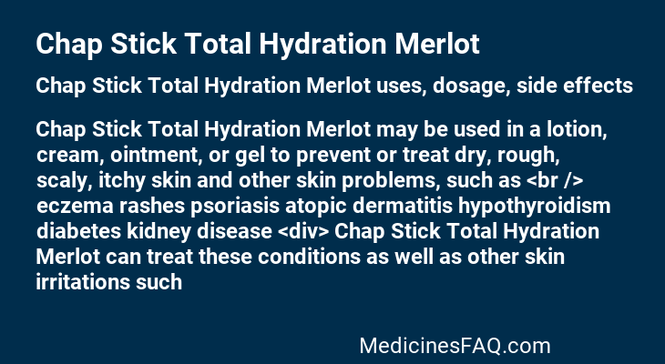 Chap Stick Total Hydration Merlot