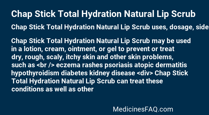 Chap Stick Total Hydration Natural Lip Scrub