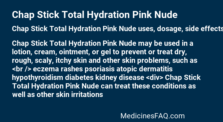 Chap Stick Total Hydration Pink Nude