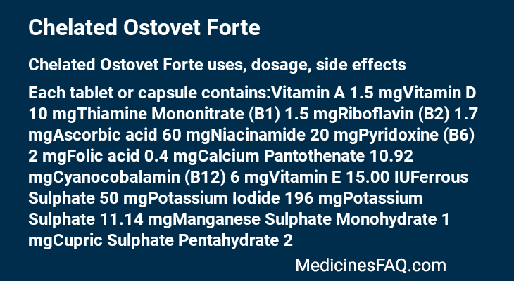 Chelated Ostovet Forte