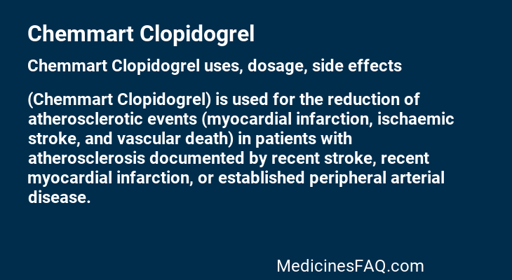 Chemmart Clopidogrel