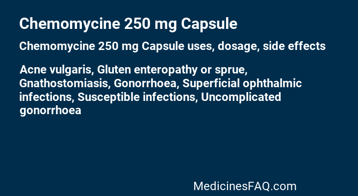 Chemomycine 250 mg Capsule