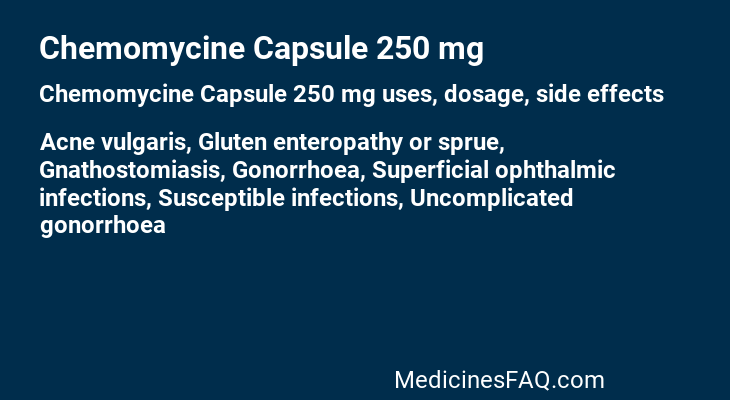 Chemomycine Capsule 250 mg