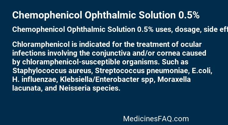 Chemophenicol Ophthalmic Solution 0.5%