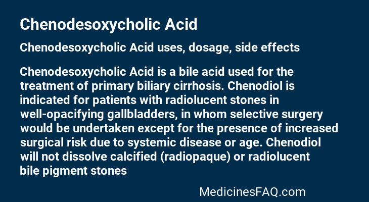Chenodesoxycholic Acid