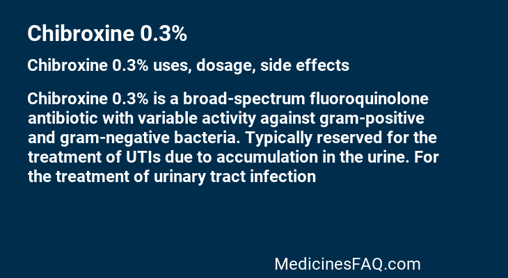 Chibroxine 0.3%