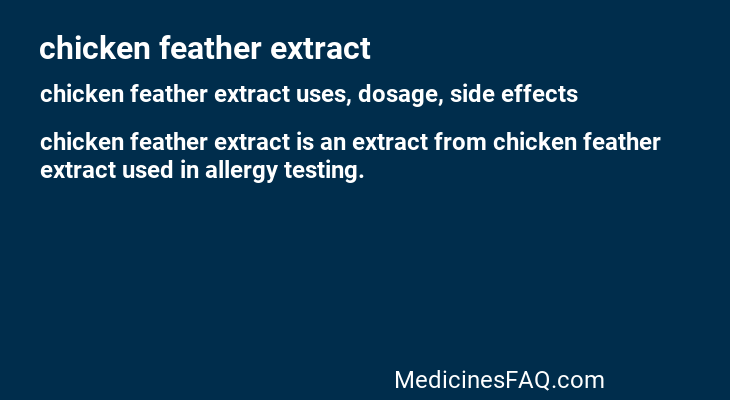 chicken feather extract