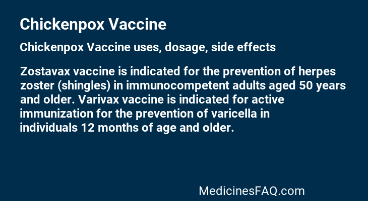 Chickenpox Vaccine