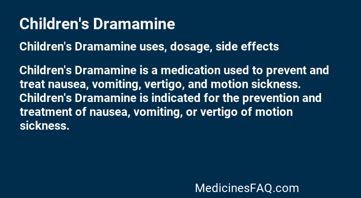 Children's Dramamine