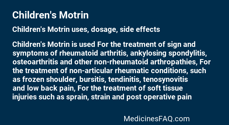 Children's Motrin