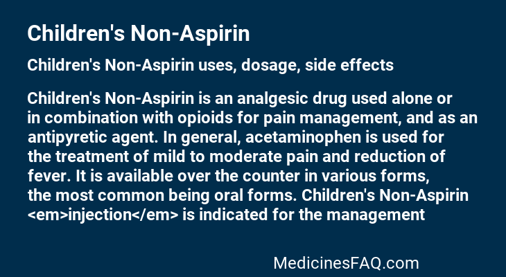 Children's Non-Aspirin