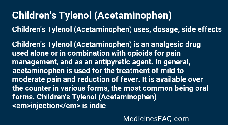 Children's Tylenol (Acetaminophen)