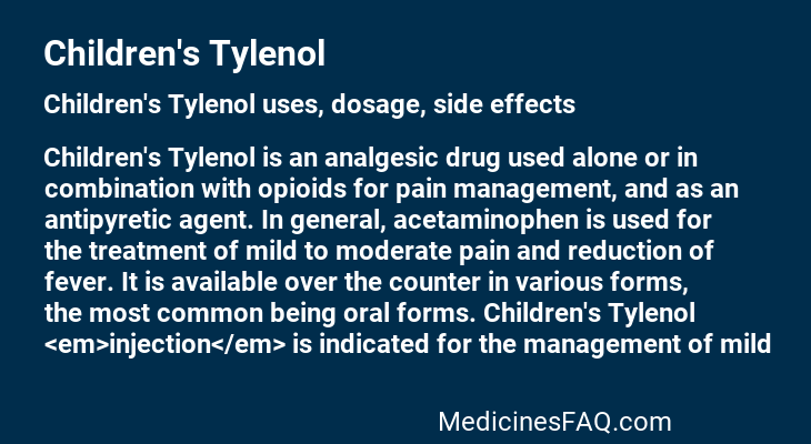 Children's Tylenol