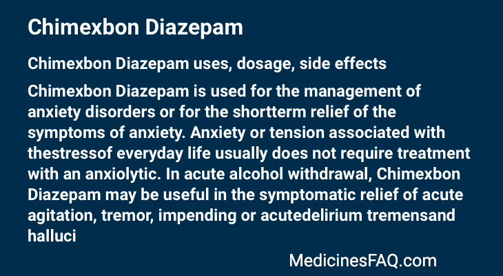 Chimexbon Diazepam