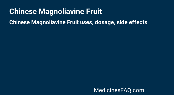 Chinese Magnoliavine Fruit