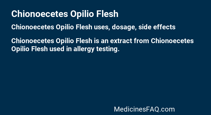 Chionoecetes Opilio Flesh