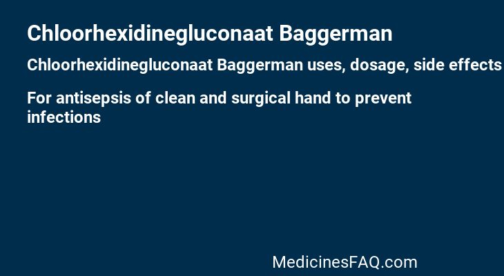 Chloorhexidinegluconaat Baggerman
