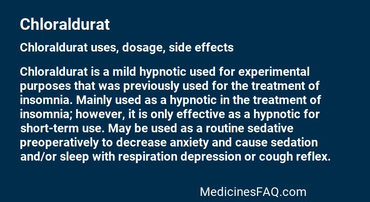 Chloraldurat