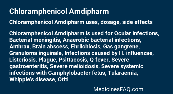 Chloramphenicol Amdipharm