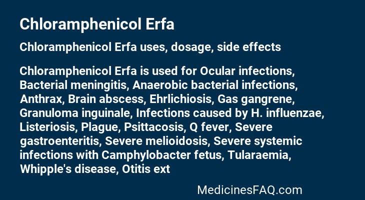 Chloramphenicol Erfa