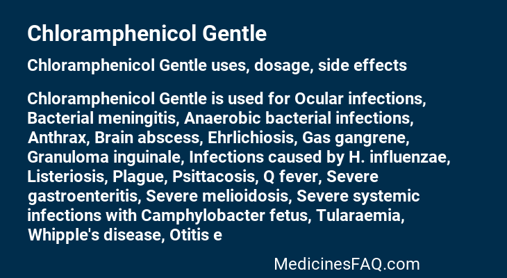 Chloramphenicol Gentle