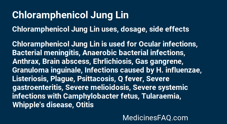 Chloramphenicol Jung Lin