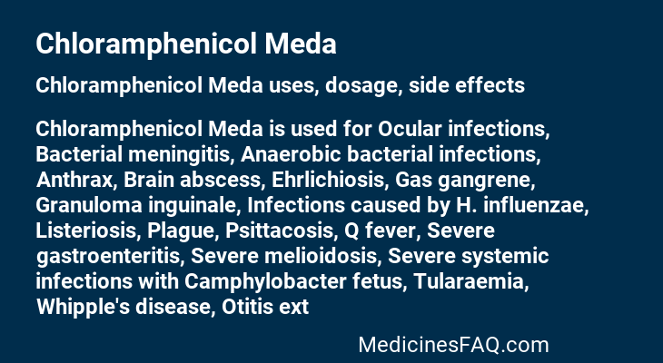 Chloramphenicol Meda