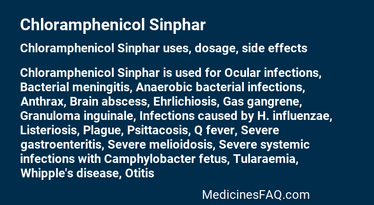 Chloramphenicol Sinphar