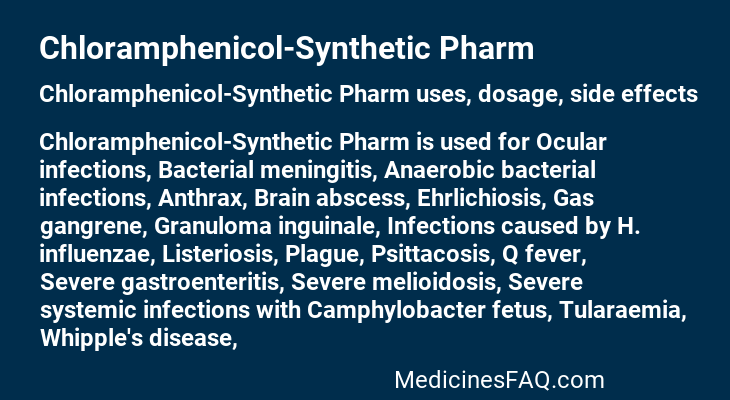 Chloramphenicol-Synthetic Pharm