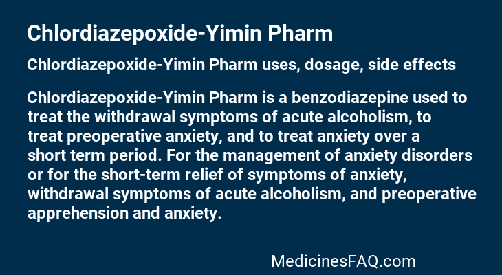 Chlordiazepoxide-Yimin Pharm
