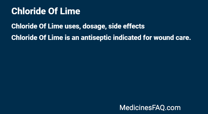 Chloride Of Lime