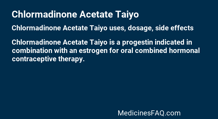 Chlormadinone Acetate Taiyo