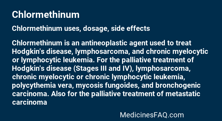 Chlormethinum
