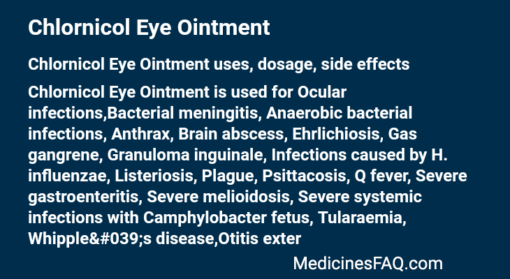 Chlornicol Eye Ointment