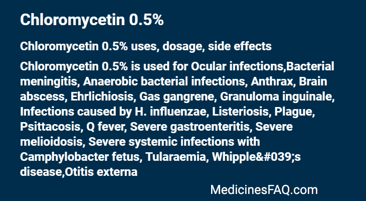 Chloromycetin 0.5%
