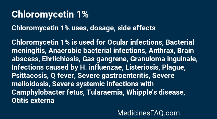 Chloromycetin 1%