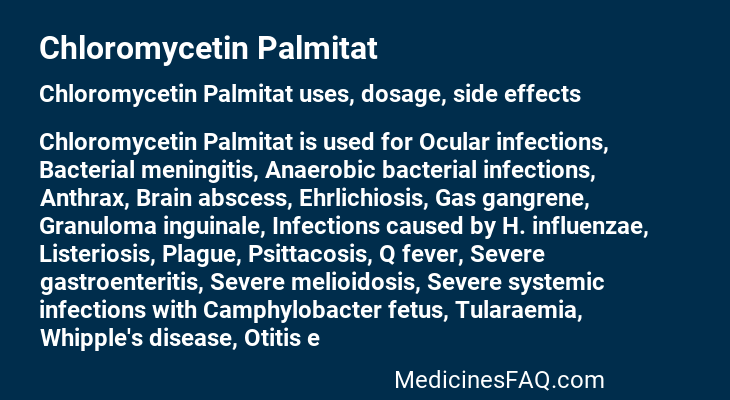 Chloromycetin Palmitat