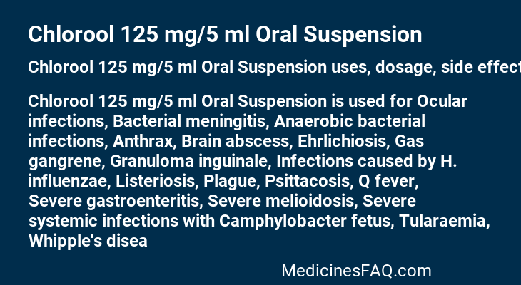 Chlorool 125 mg/5 ml Oral Suspension