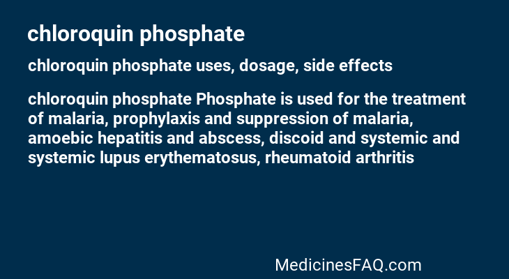 chloroquin phosphate