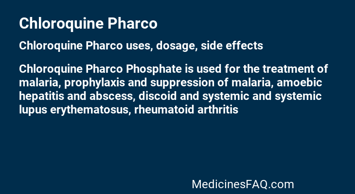 Chloroquine Pharco