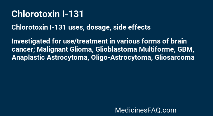 Chlorotoxin I-131