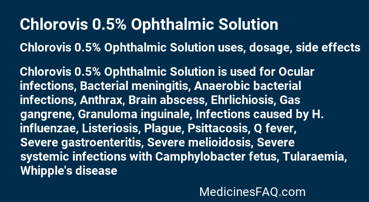 Chlorovis 0.5% Ophthalmic Solution