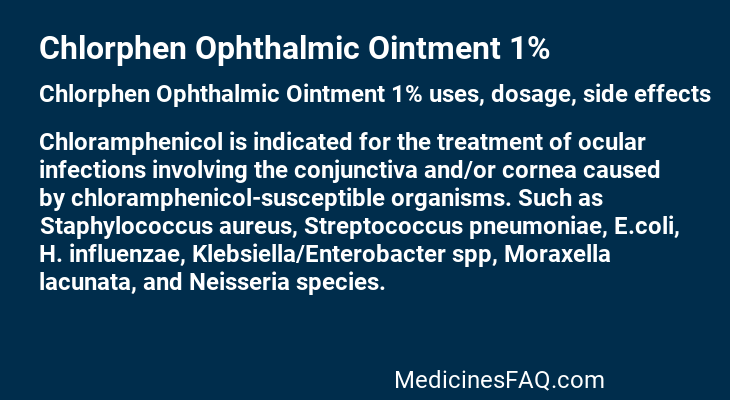 Chlorphen Ophthalmic Ointment 1%