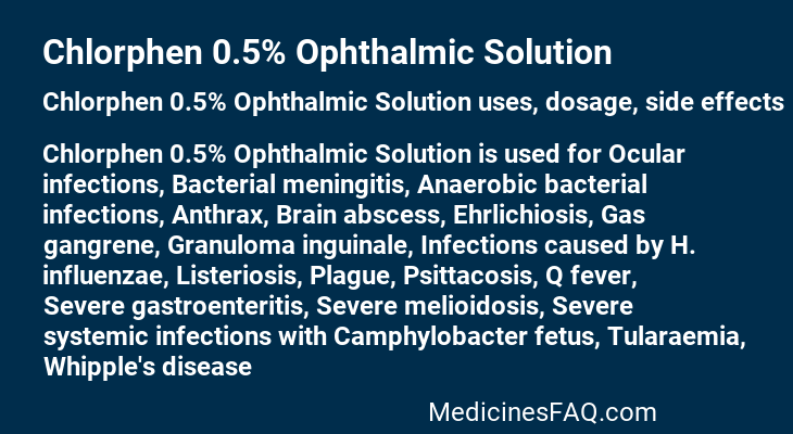 Chlorphen 0.5% Ophthalmic Solution