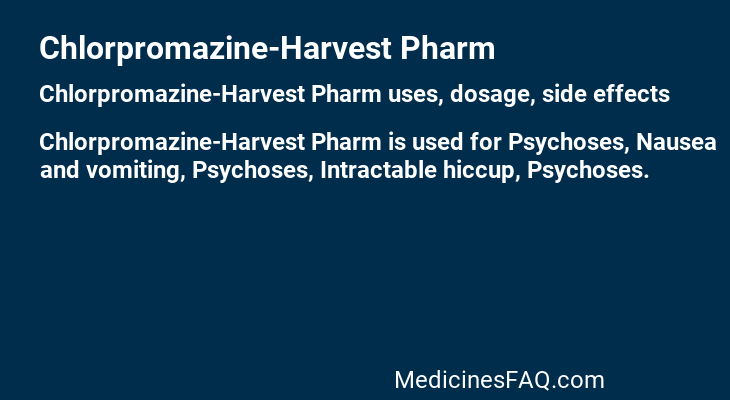 Chlorpromazine-Harvest Pharm