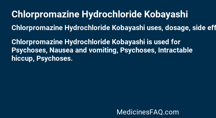 Chlorpromazine Hydrochloride Kobayashi