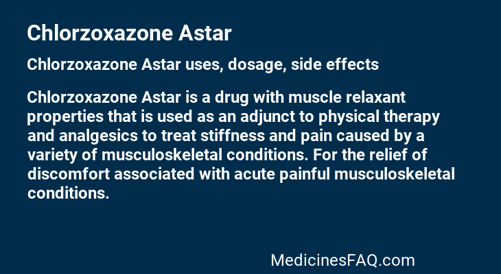 Chlorzoxazone Astar